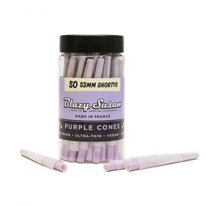 Blazy Susan Purple Cones 53mm Shortys - 50ct Jar